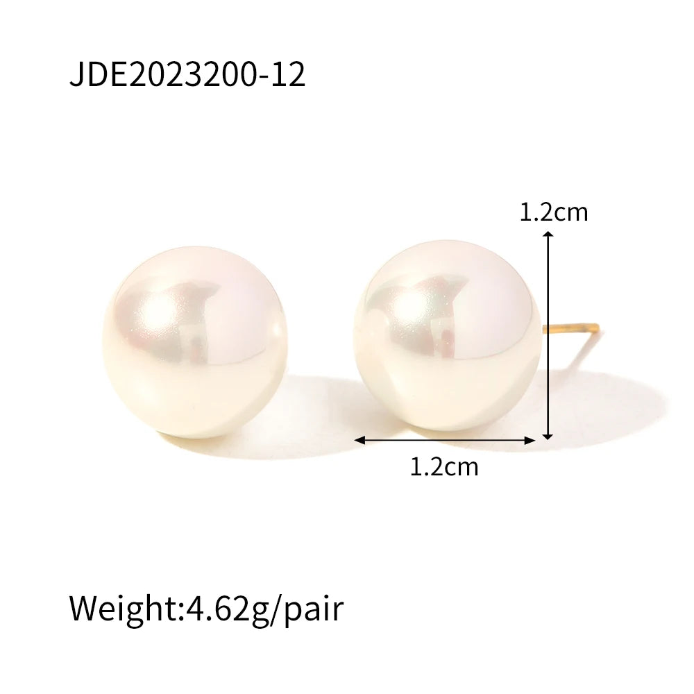 KIKA High Quality Imitation Pearls Drop Stainless Steel 316L Golden