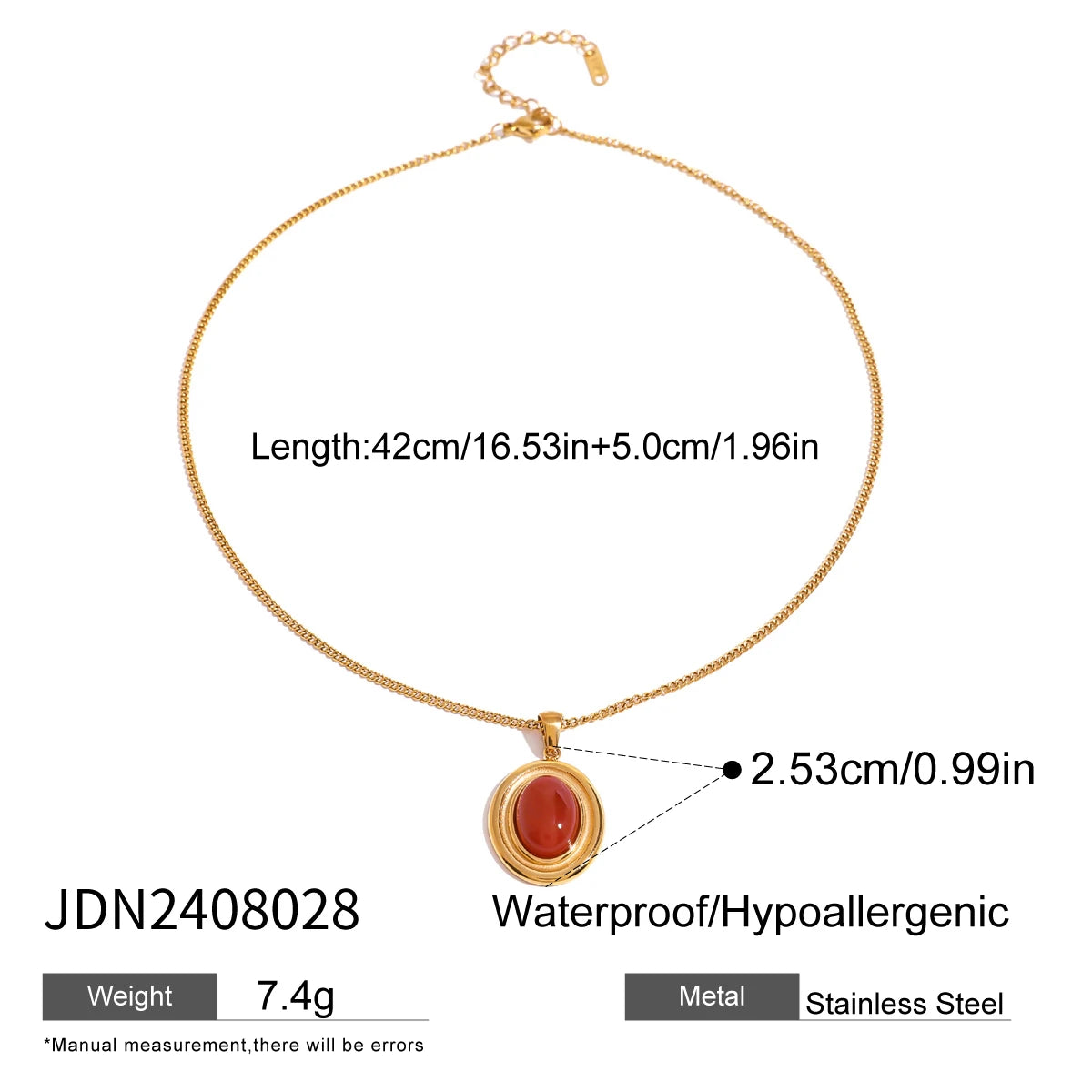 Kika New Year Christmas Red Horse Eye Earrings Devil's Eye Ring Round Pendant Necklace Women's Accessories Gift for Her