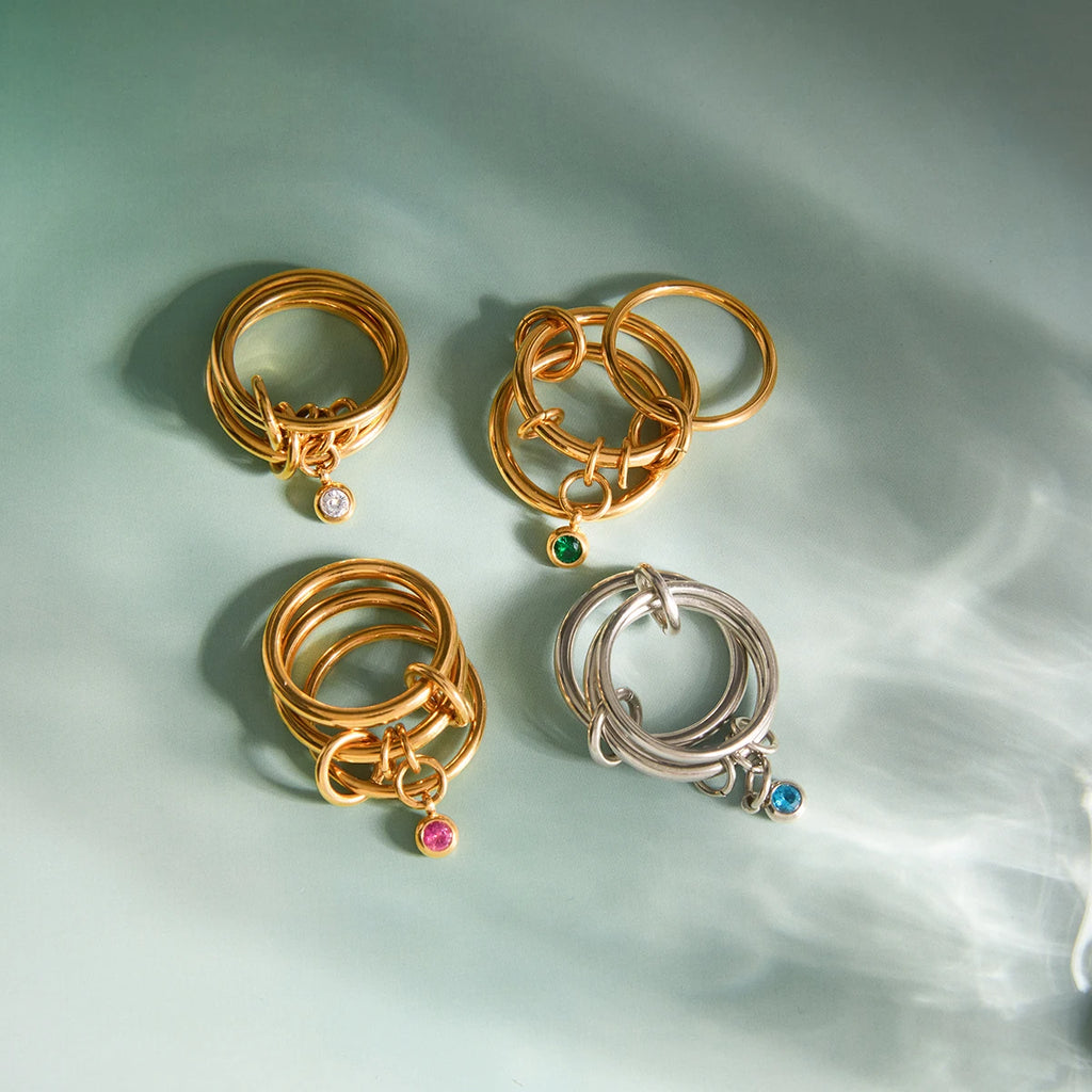 Kika Delicate Divided Finger Rings