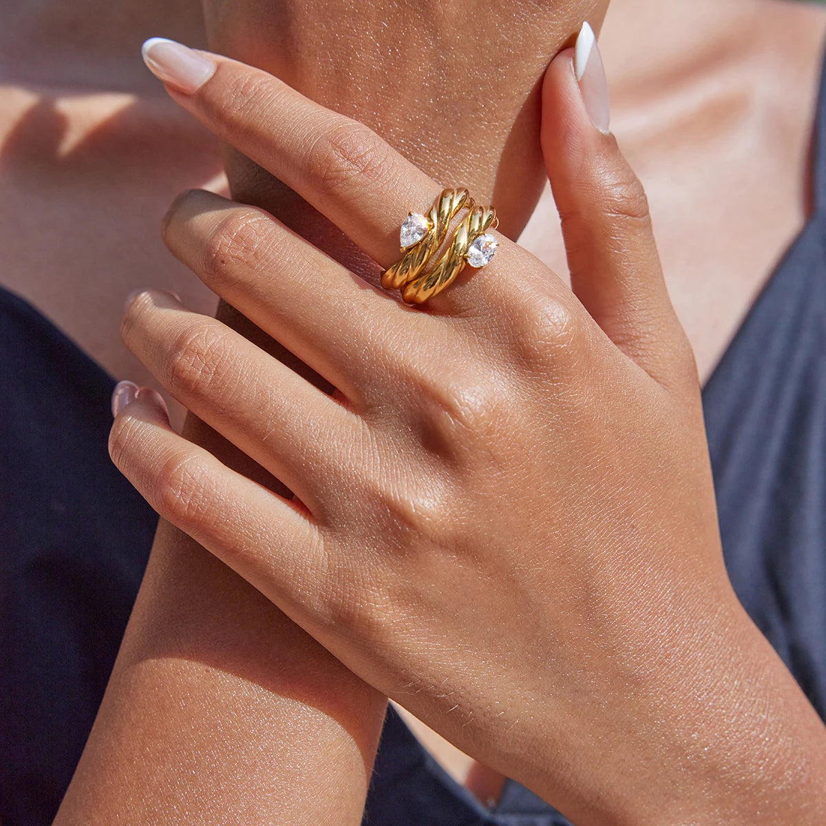 Kika Minimal Classic 18K Gold Color Plated Stainless Steel