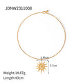 Dainty Sunburst Necklace Sunshine