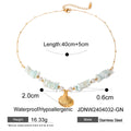 Kika Vacation Style Ocean Series Shell Starfish ImitationPearl Necklace