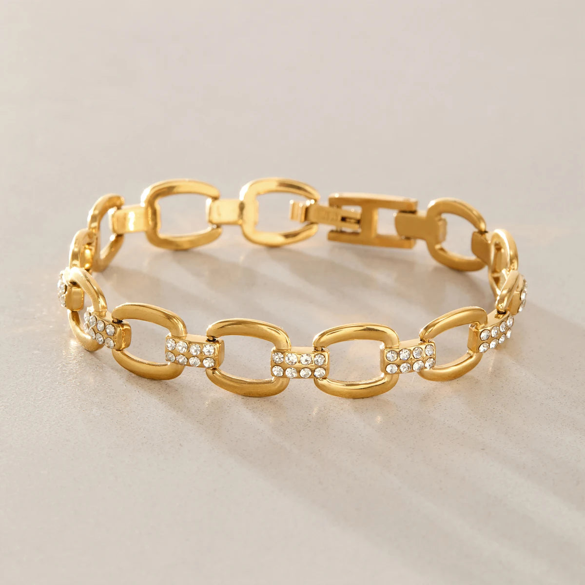 KIKA Classic Hollow Chain Bracelet For Women Waterproof 18K Gold PVD Plated Stainless Steel Bracelet Simple Fashion Jewelry