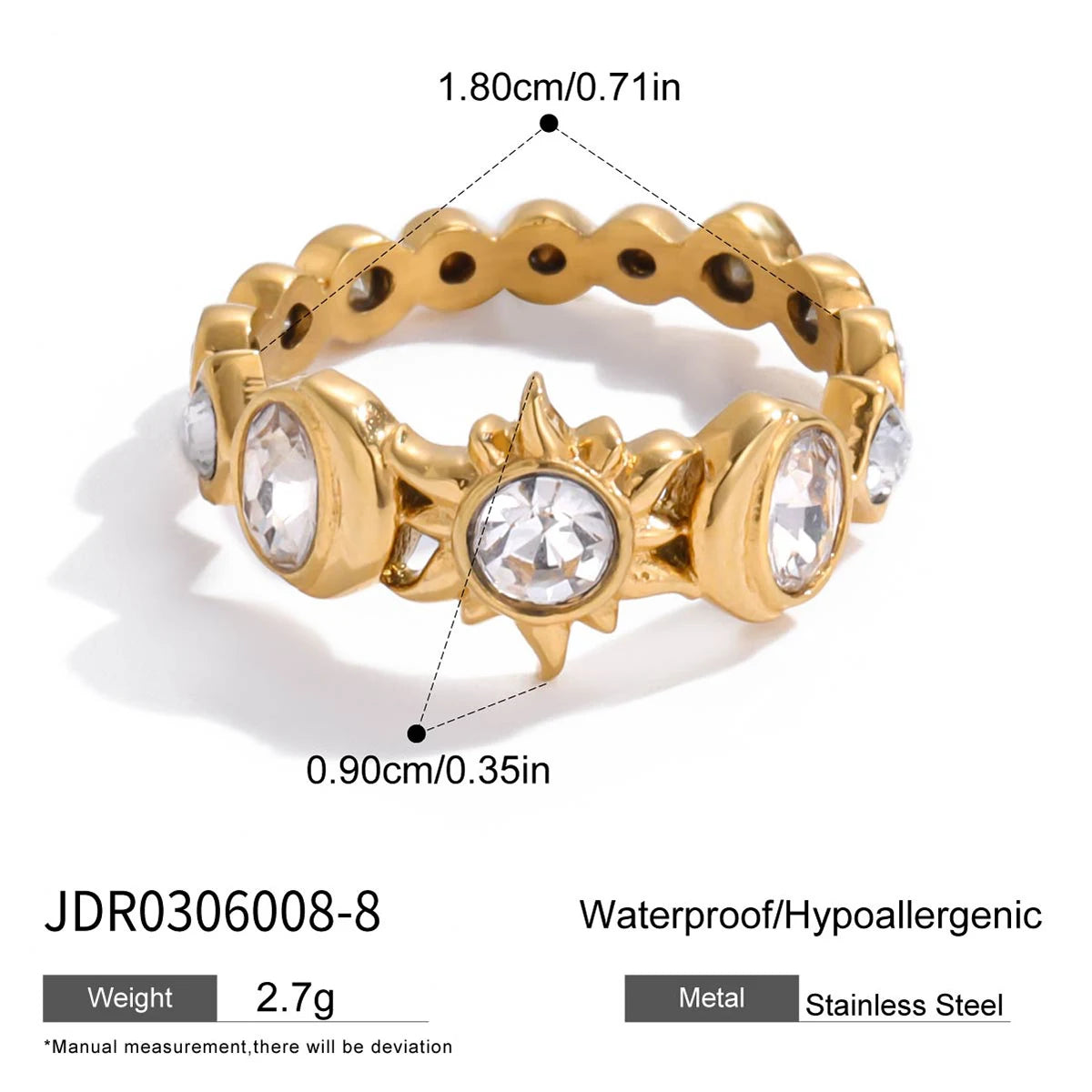KIKA Personalized Designer Classic PVD Plated Stainless Steel 316L