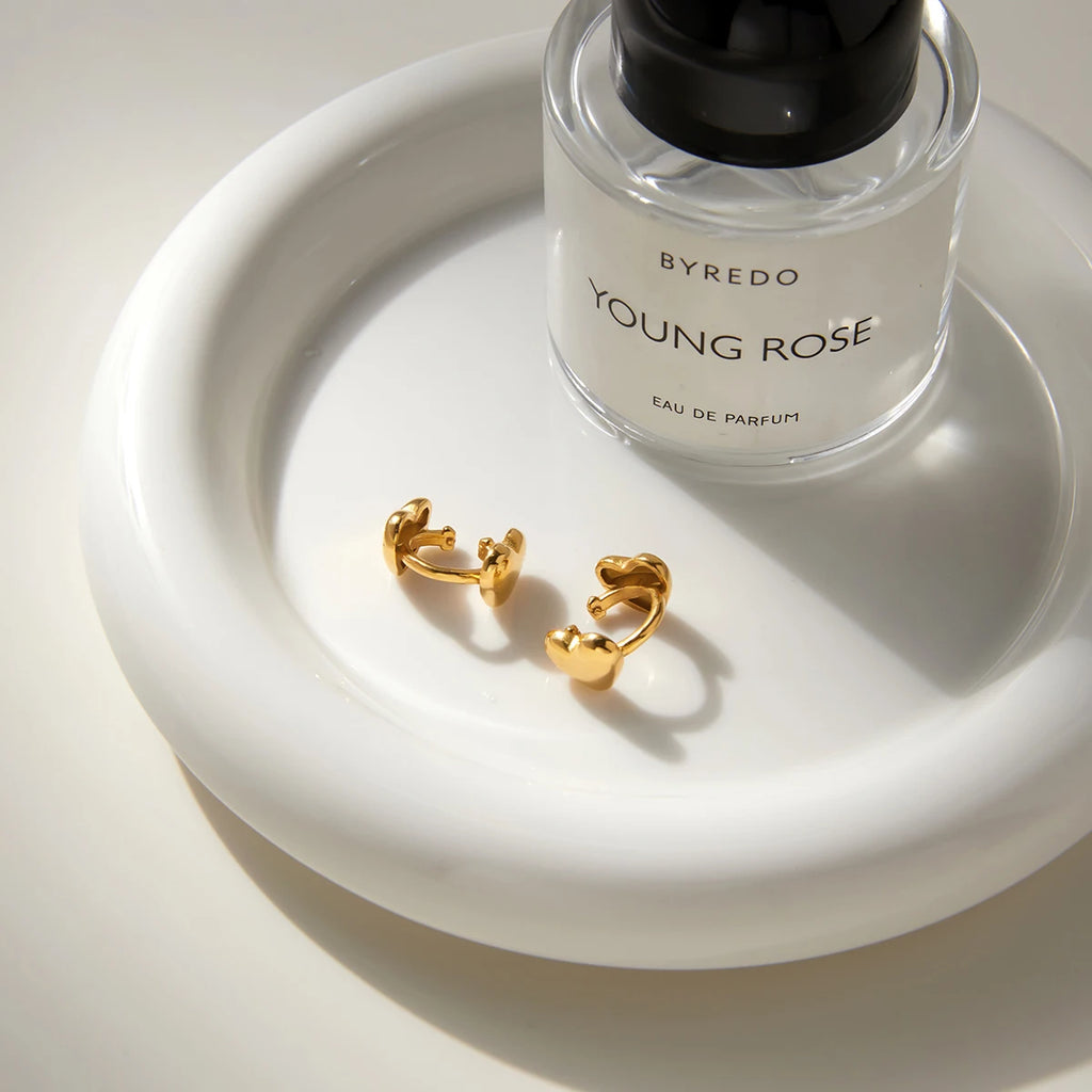 KIKA Classic PVD Plated Gold Heart Shape Ear Clip  Stainless Steel 316L