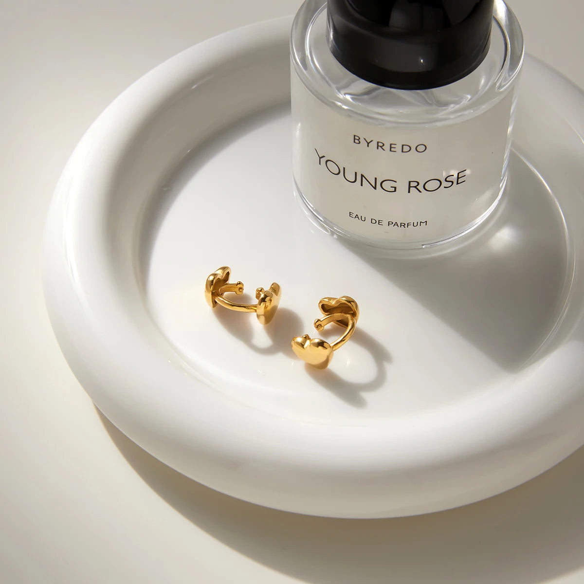 KIKA Classic PVD Plated Gold Heart Shape Ear Clip  Stainless Steel 316L