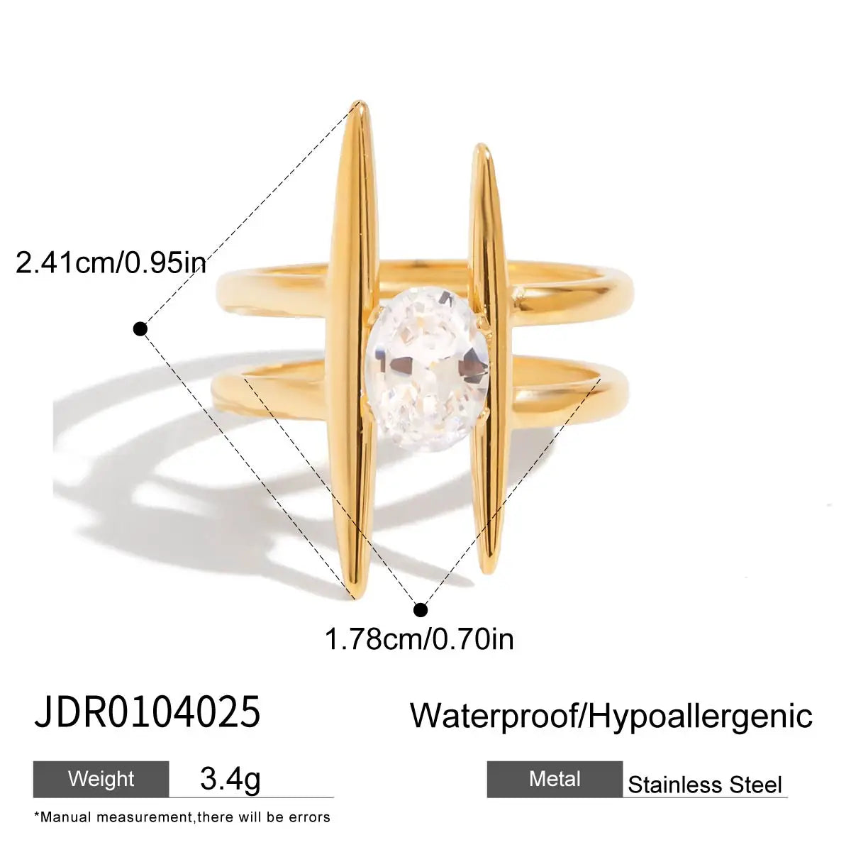 Kika Minimalist Geometric Stackable Ringsw Rings