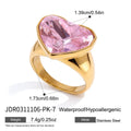Kika Big Heart-Shaped Zircon Ring