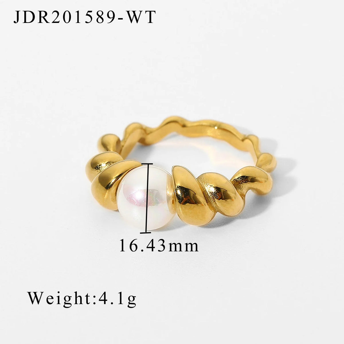 Kika Dainty Stacking Pearl Ring
