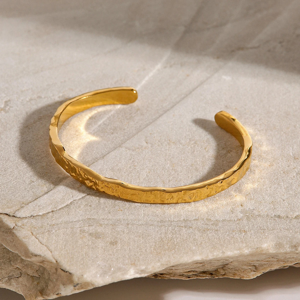 Kika Hammer Pat Cuff Bracelet Bangle