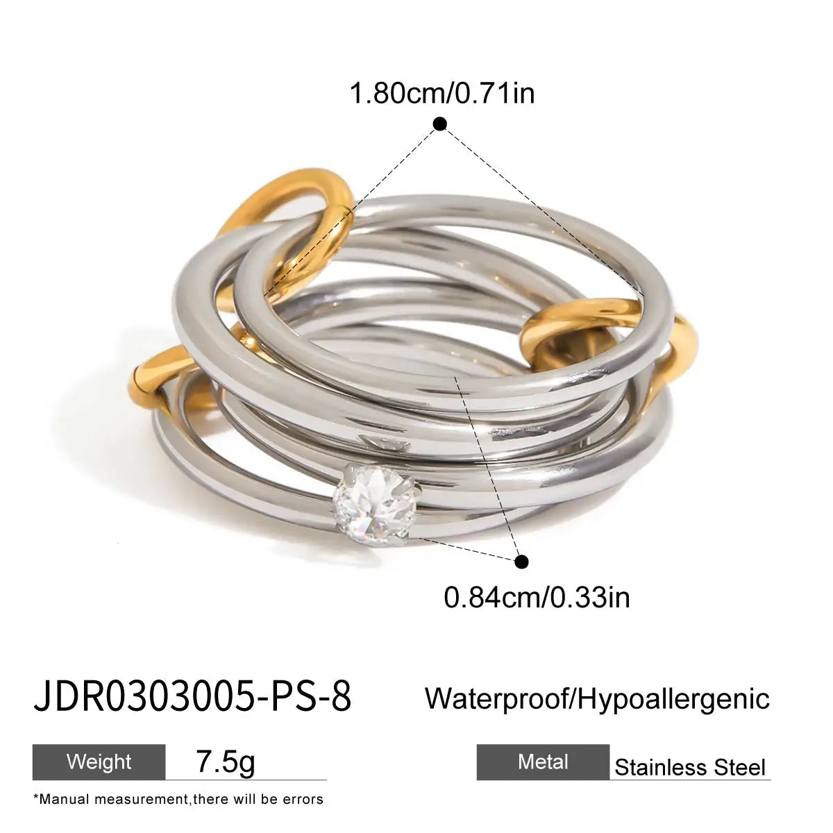 Kika Multilayer Zircon Ring
