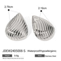 Striped Hollow Earrings Texture C