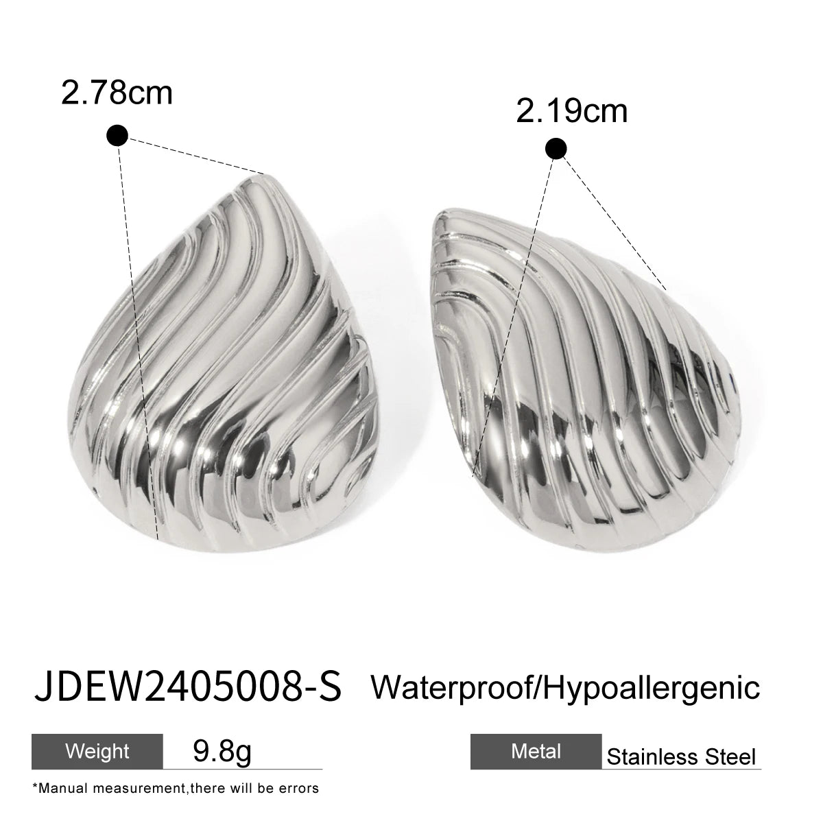 Striped Hollow Earrings Texture C