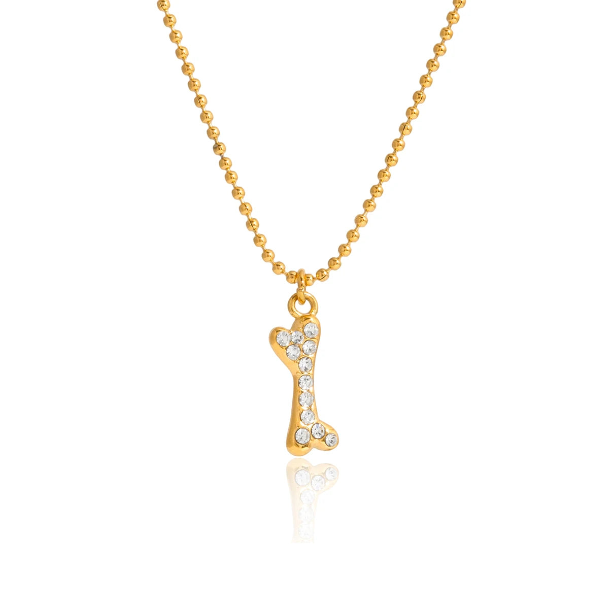 Cute Hug Dog Cat Pet Pendant Rhinestone Necklace