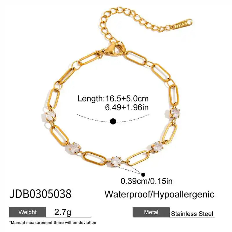 Kika Delicate Bling Hollow Bracelet With White Rhinestones Layered