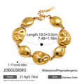 KIKA Irregular Geometric Chain Bracelet For Women Minimalist 18K Gold PVD Plated Stainless Steel Bracelet Fashion Jewelry Gift