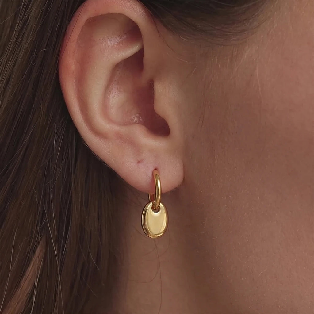 KIKA Geometric Water Drop Earrings18K Gold PVD Plated Stainless Steel 316L
