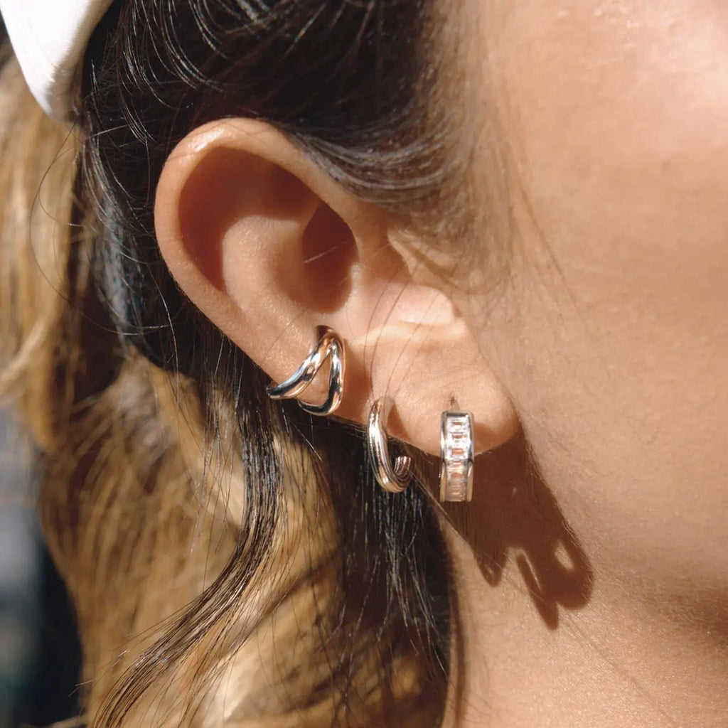 Classic Gold Steel Color Geometric Earring