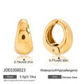 KIKA Classic Imitation Pearls Earrings  PVD Gold Plated Stainless Steel 316L