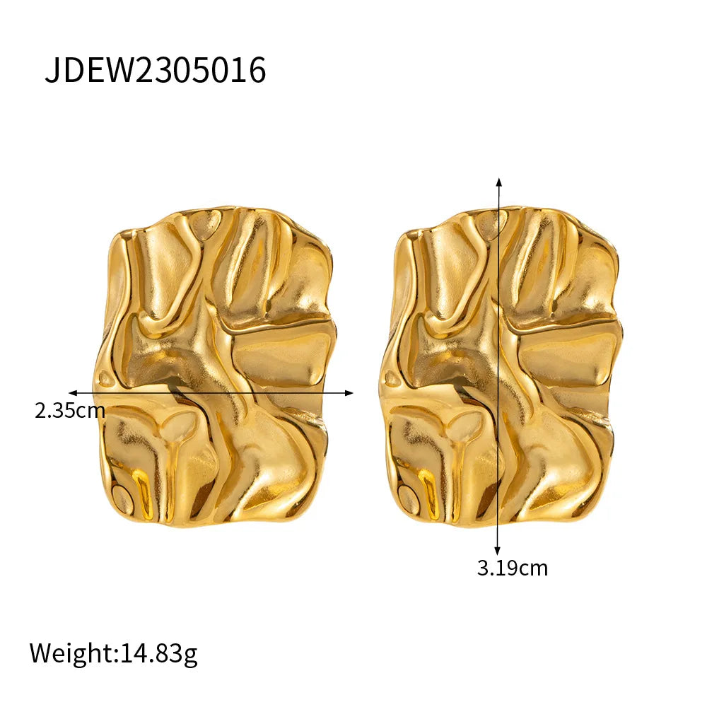 Flower Heart Earring For Women Delicate Stainless Steel Earrings