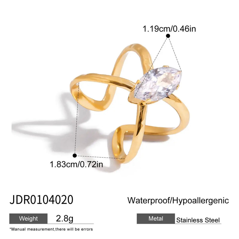 Kika Minimalist Geometric Stackable Ringsw Rings