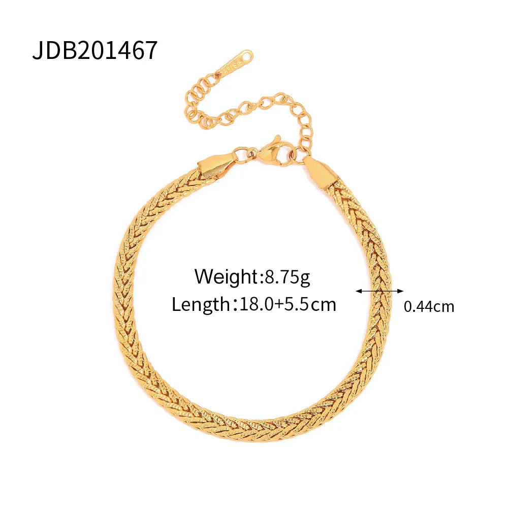 Kika Minimalist Stackable Chain Bracelet