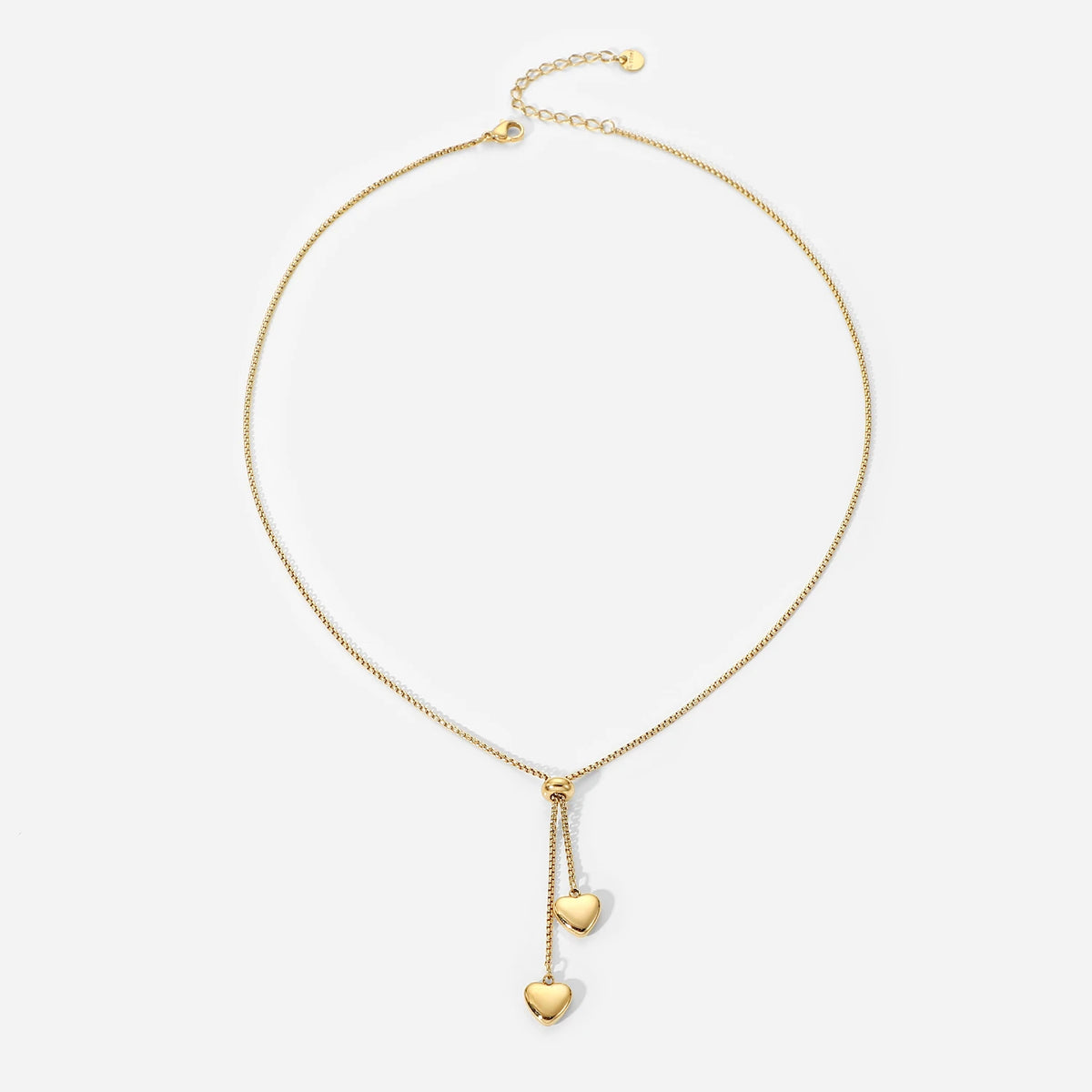 Water Droplet Pendant With Adjustable Y-Shaped Chain Tassel Necklace
