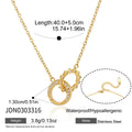 Kika Delicate Crystal Circle Sun Pendant Necklace