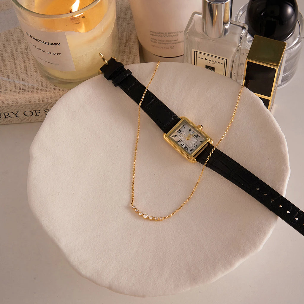 Kika White Water Droplet Zircon Necklace