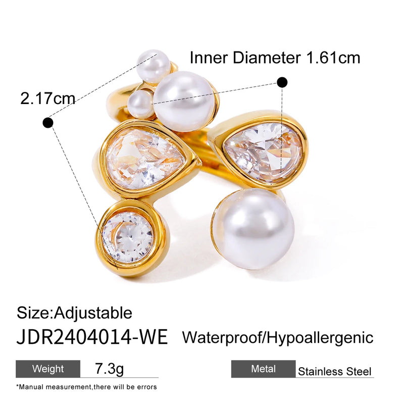 Kika Filled Heart Shaped Ring