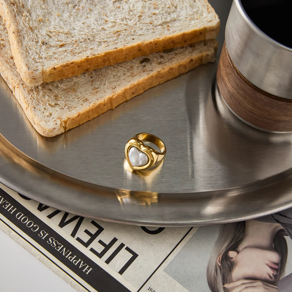 KIKA Minimalist PVD Plated Stainless Steel 316L Ring