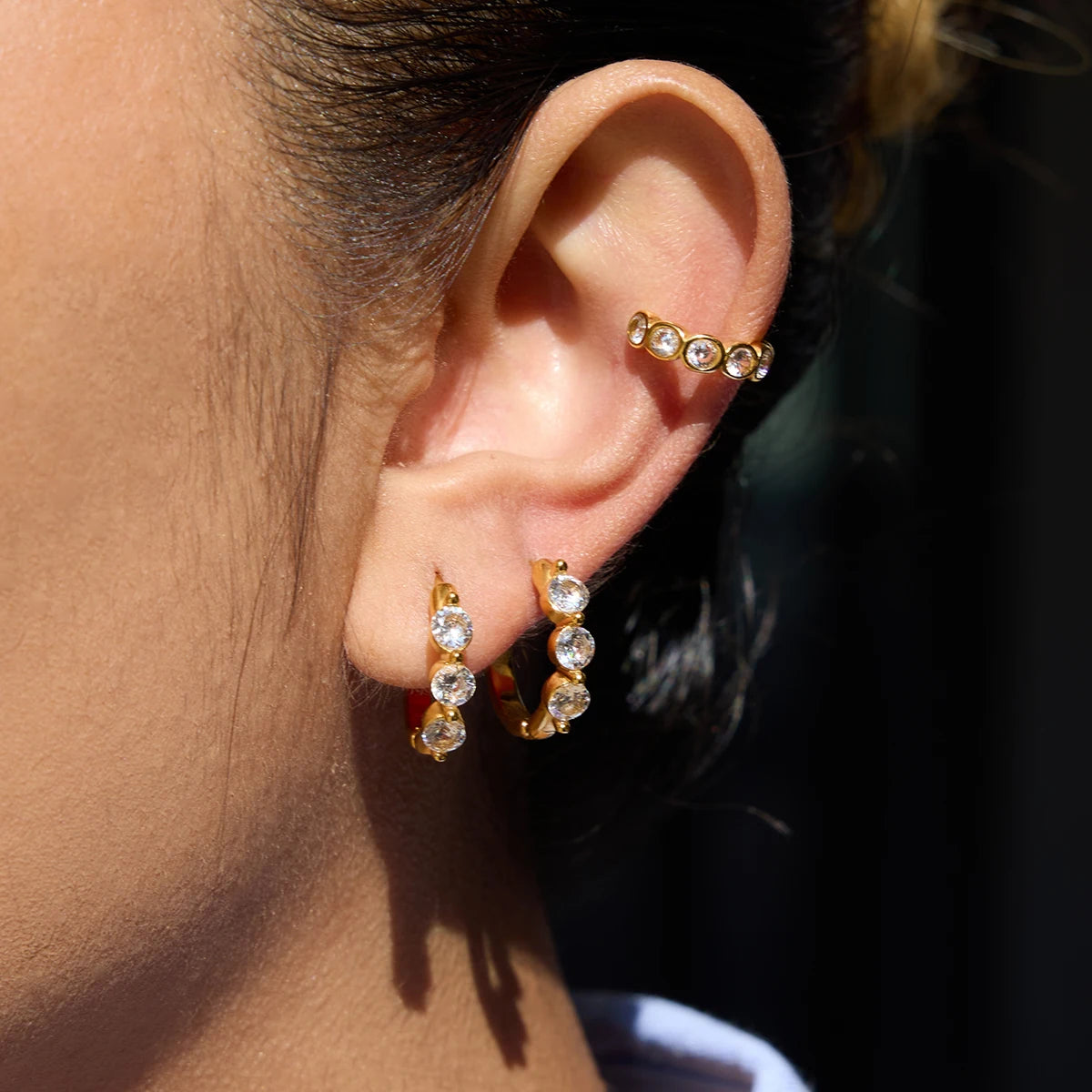 Kika Zircon-Filled Earring