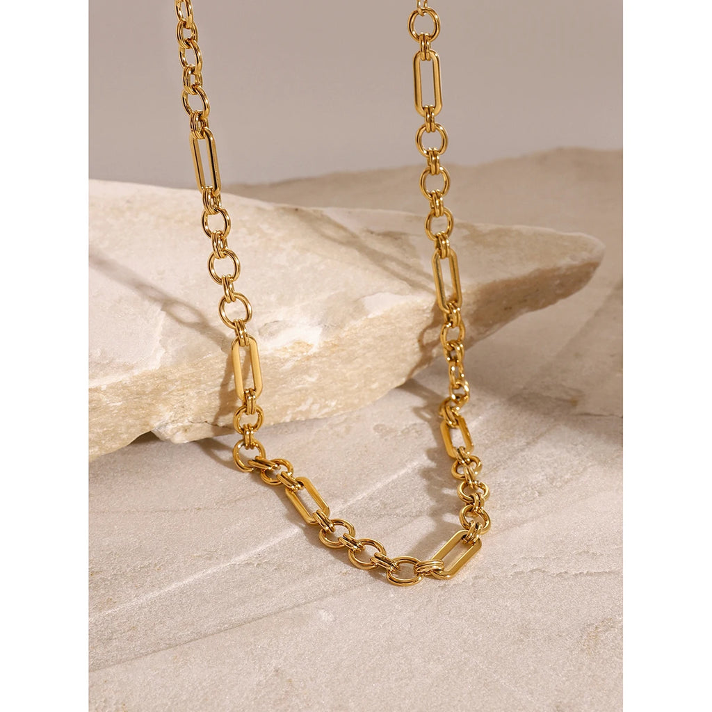 Necklace Bracelet for Women Statement Fashion Jewelry PVD Plated