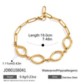 KIKA Classic Geometric Hollow Chain Bracelet For Women Minimalist 18K Gold PVD Plated Stainless Steel Bracelet Fashion Jewelry