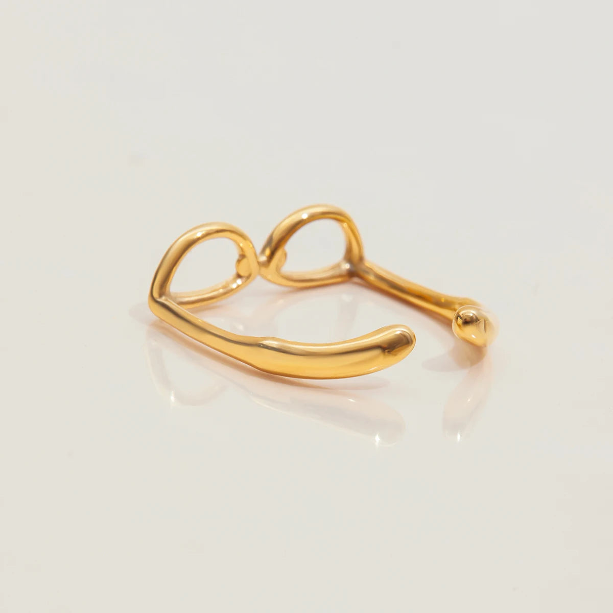 Kika Summer 18K Gold Color Plated Stainless Steel Sunglasses Rings