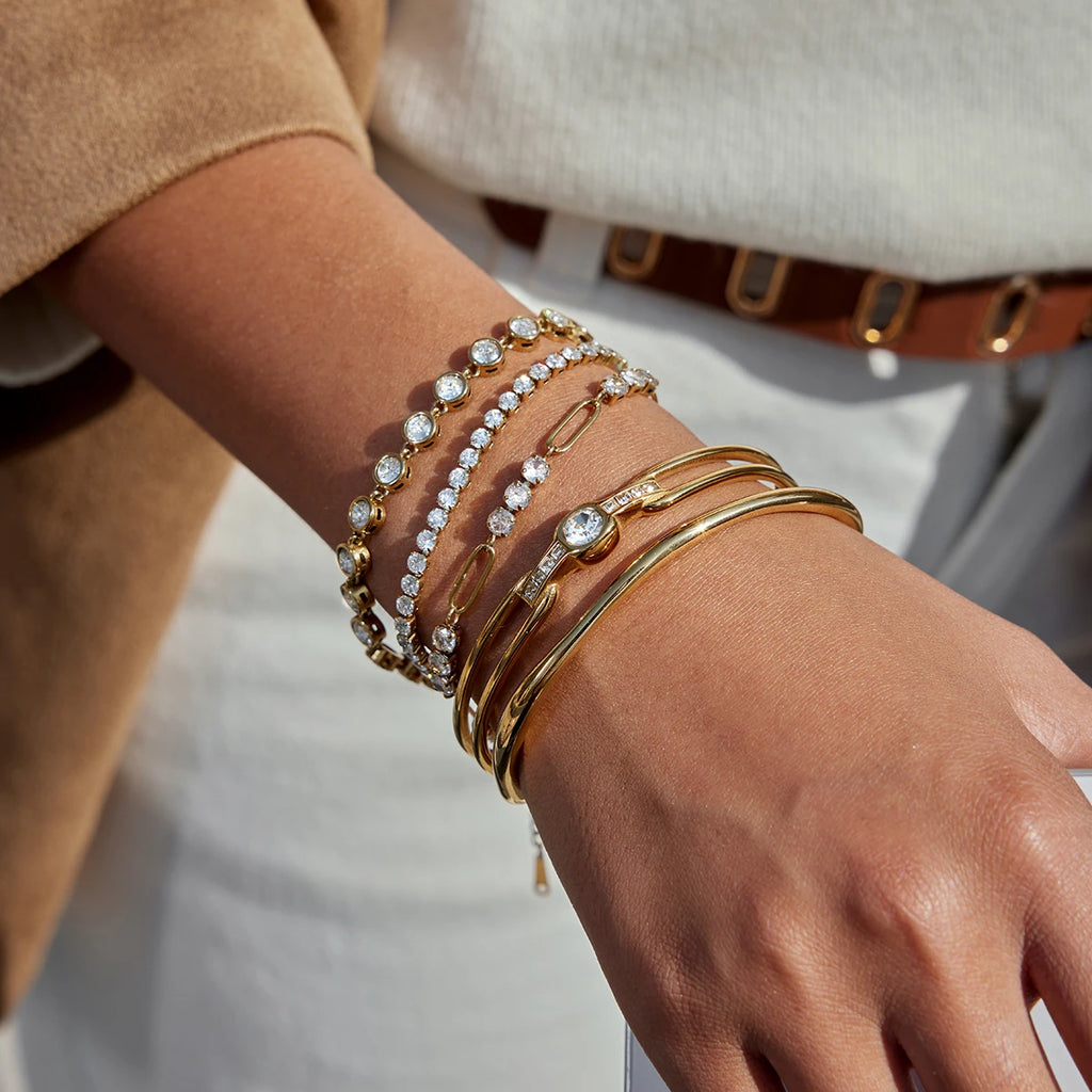 Kika Zircon Bracelet With Full Rhinestone