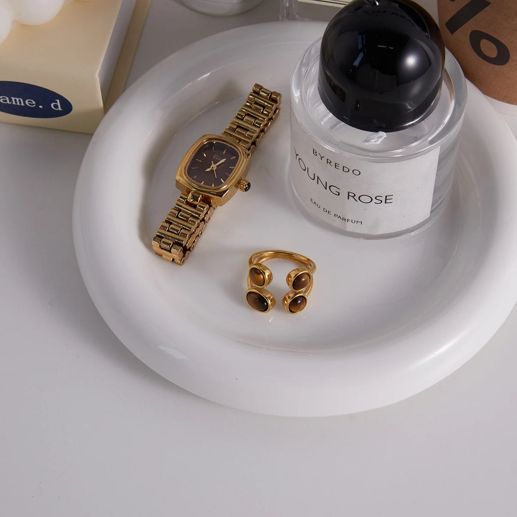 Kika Various Styles Brown Tiger Eye Stone Ring