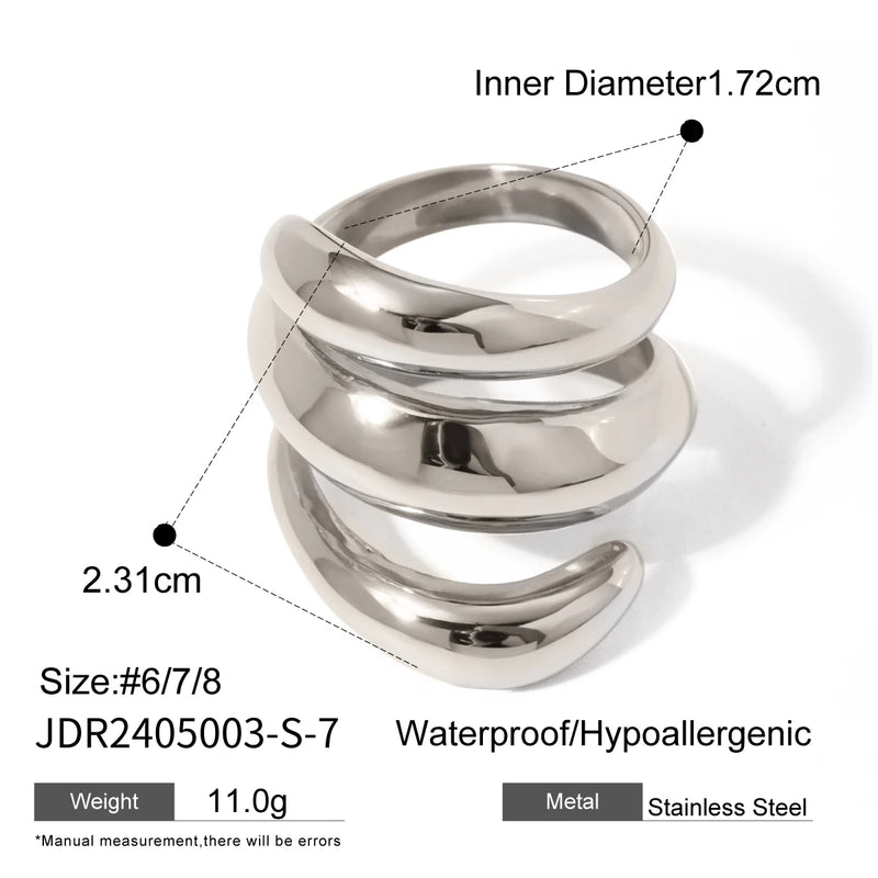 Kika Vintage Open Rings For Women Men Punk Fashion New Gold Silver Color Geometric Knuckle Ring Sets Jewelry Accessories