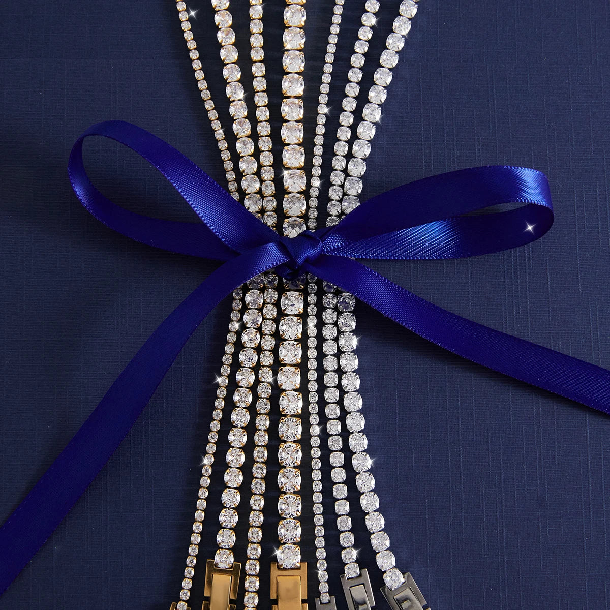 Classic White Round Zircon Tennis Ball Chain Bracelet