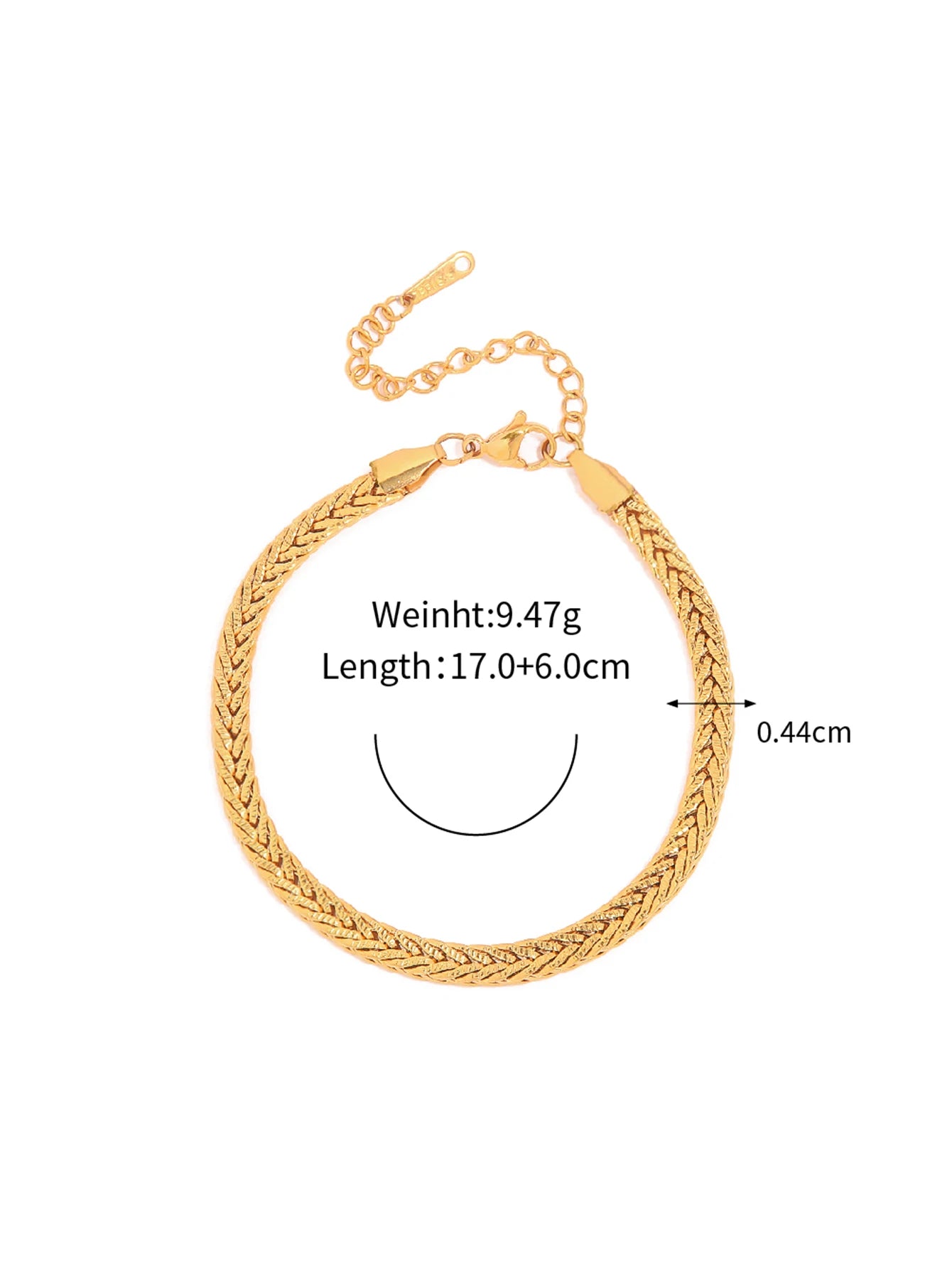 Link Chain Stainless Steel Bangle Bracelet