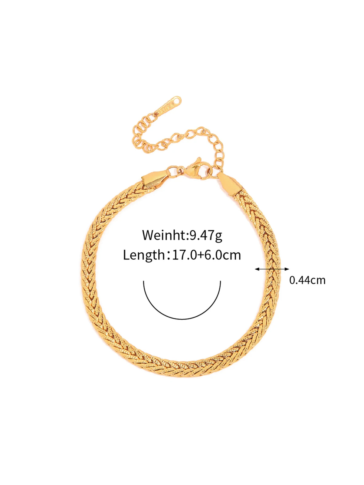 Link Chain Stainless Steel Bangle Bracelet