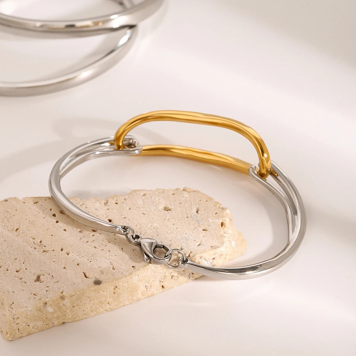 KIKA Fashion Personalized Two Tone Bracelet