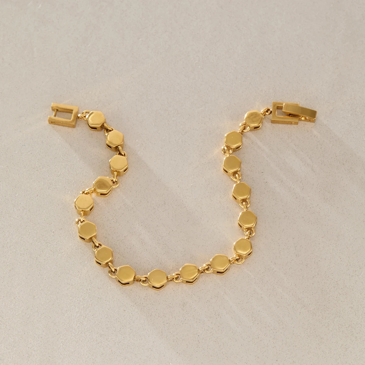 KIKA Minimalist Geometric Chain Bracelet For Women Classic 18K Gold PVD Plated Stainless Steel Bracelet Fashion Jewelry Gift