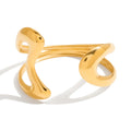 Kika Minimalist Stainless Steel Line Hollow Bracelets