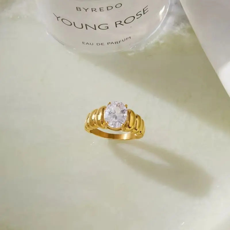 Kika CZ Personalized Zircon Ring