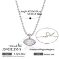 Kika Classic Geometric Zircon Pendant Necklace