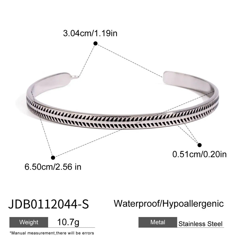 Retro Sawtooth Pattern Smearing Bracelet