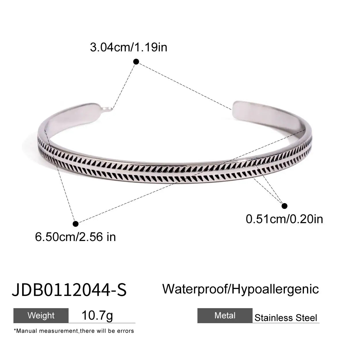 Retro Sawtooth Pattern Smearing Bracelet