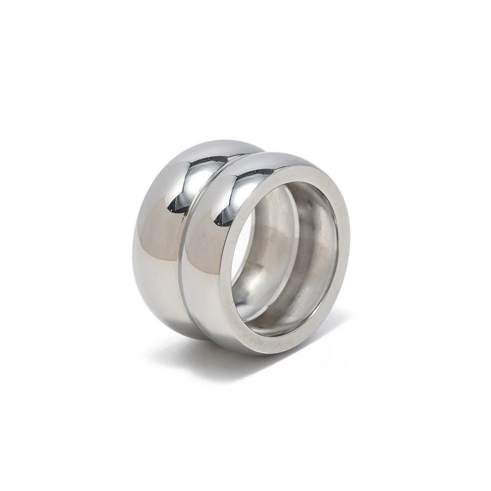 Kika Stainless Steel Smooth Ring