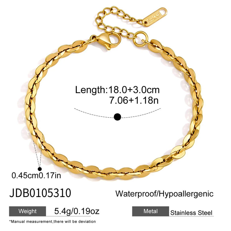KIKA Classic Chain Bracelet  PVD Plated Stainless Steel 316L